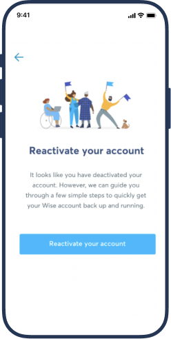 Reactivate your account easily